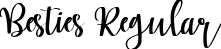 Besties Regular font | BestiesRegular-p7MMv.ttf