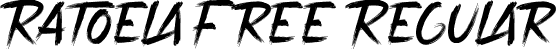 Ratoela Free Regular font | Ratoela Free.ttf