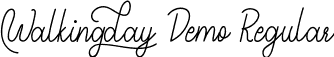 Walkingday Demo Regular font | WalkingdayDemoRegular.ttf