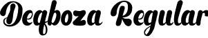 Deqboza Regular font | Deqboza.otf