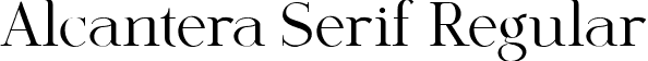 Alcantera Serif Regular font | Alcantera-Serif.ttf