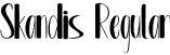 Skandis Regular font | Skandis.otf