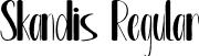 Skandis Regular font | Skandis.ttf