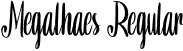 Megalhaes Regular font | Megalhaes.otf