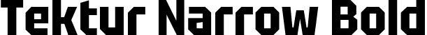 Tektur Narrow Bold font | TekturNarrow-Bold.ttf