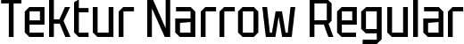 Tektur Narrow Regular font | TekturNarrow-Regular.ttf