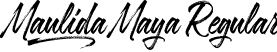 Maulida Maya Regular font | Maulidamaya.ttf