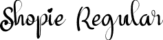 Shopie Regular font | Shopie free for personal use.ttf