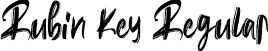 Rubin Key Regular font | Rubin Key.ttf