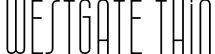 Westgate Thin font | Westgate-Thin.otf