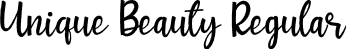 Unique Beauty Regular font | Unique Beauty.otf