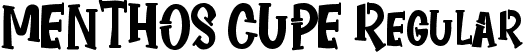 MENTHOS CUPE Regular font | MENTHOS CUPES.ttf