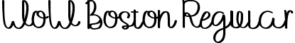 WoW Boston Regular font | WoW Boston.ttf