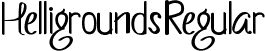 Helligrounds Regular font | Helligrounds.ttf