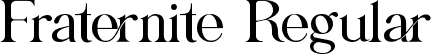 Fraternite Regular font | fraternite.ttf