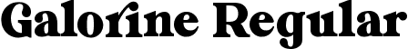 Galorine Regular font | galorine.ttf