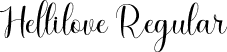 Hellilove Regular font | Hellilove.otf