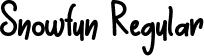 Snowfun Regular font | Snowfun-Regular.ttf