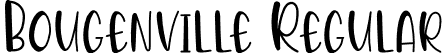 Bougenville Regular font | Bougenville.otf