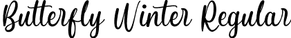 Butterfly Winter Regular font | ButterflyWinter-eZqK6.otf