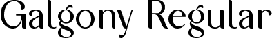 Galgony Regular font | galgony-wyom4.ttf