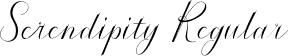 Serendipity Regular font | Serendipity-7B5g4.ttf