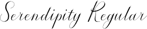 Serendipity Regular font | Serendipity-w1m66.otf