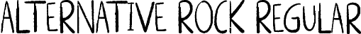 ALTERNATIVE ROCK Regular font | ALTERNATIVEROCK.ttf