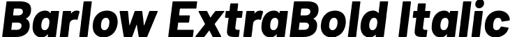 Barlow ExtraBold Italic font | Barlow-ExtraBoldItalic.ttf