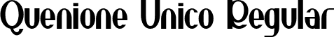 Quenione Unico Regular font | QuenioneUnico.otf