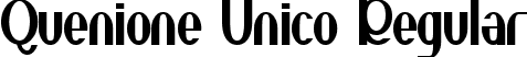 Quenione Unico Regular font | QuenioneUnico.ttf