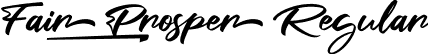 Fair Prosper Regular font | Fair Prosper.ttf