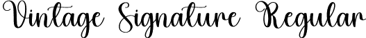 Vintage Signature Regular font | VintageSignature-6Y5Xv.otf