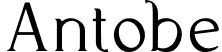 Antobe font | antobe-7bow4.ttf