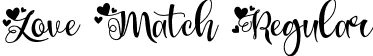 Love Match Regular font | LoveMatch.ttf