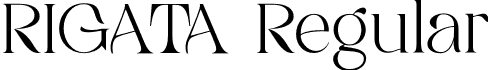 RIGATA Regular font | rigata.otf