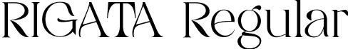 RIGATA Regular font | rigata.ttf