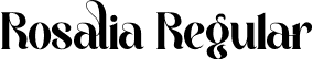 Rosalia Regular font | Rosalia.otf