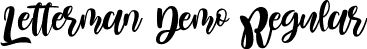 Letterman Demo Regular font | LettermanDemoRegular.ttf