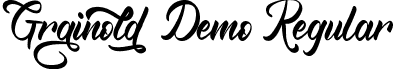 Grainold Demo Regular font | GrainoldDemoRegular.ttf