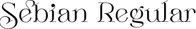 Sebian Regular font | Sebian.ttf