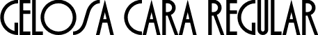 Gelosa Cara Regular font | GelosaCara.otf