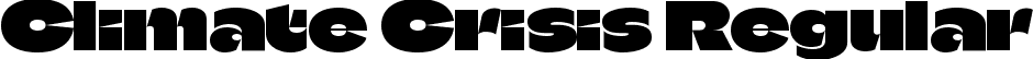 Climate Crisis Regular font | ClimateCrisis-Variable.ttf