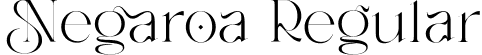 Negaroa Regular font | Negaroa-Regular.ttf