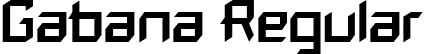 Gabana Regular font | Gabana-Regular.ttf