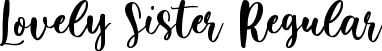 Lovely Sister Regular font | LovelySister-MVBre.ttf