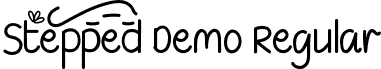 Stepped Demo Regular font | SteppedDemoRegular.ttf