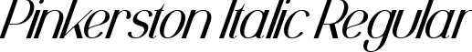 Pinkerston Italic Regular font | Pinkerston Italic.otf