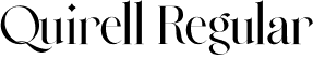 Quirell Regular font | Quirell.ttf