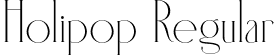 Holipop Regular font | Holipop.otf